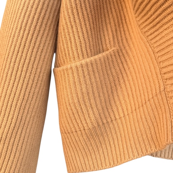 Vince. Wool Cashmere Blend Chunky Open Cropped Cardigan - Picture 4 of 11